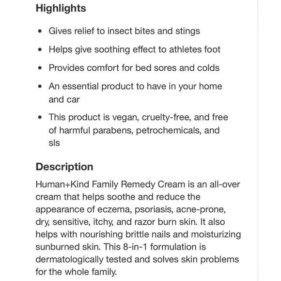 HUMAN + KIND - NWT Duo/Grapefruit Body Wash & Family Remedy Cream/8.45 & 3.53 oz - Picture 13 of 15